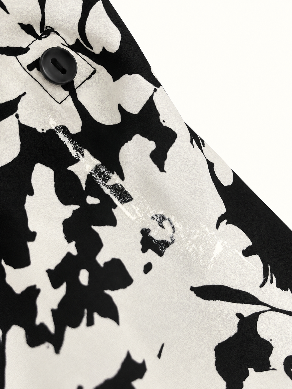 SARA Black & White Floral Shirt Dress – Size 26
