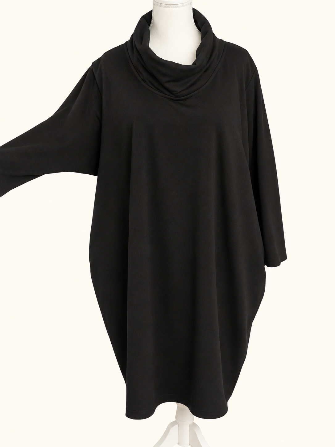 Taking Shape (TS) Black Cowl Neck Tunic Dress – Size 22 | Brand New Without Tags