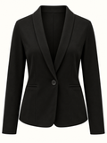 Brilliant Basics Black Tailored Stretch Blazer – Size M/16 | Like New