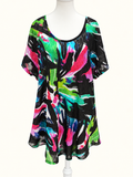 TS Taking Shape Vibrant Abstract Print Tunic Top – Size 16 | Like New
