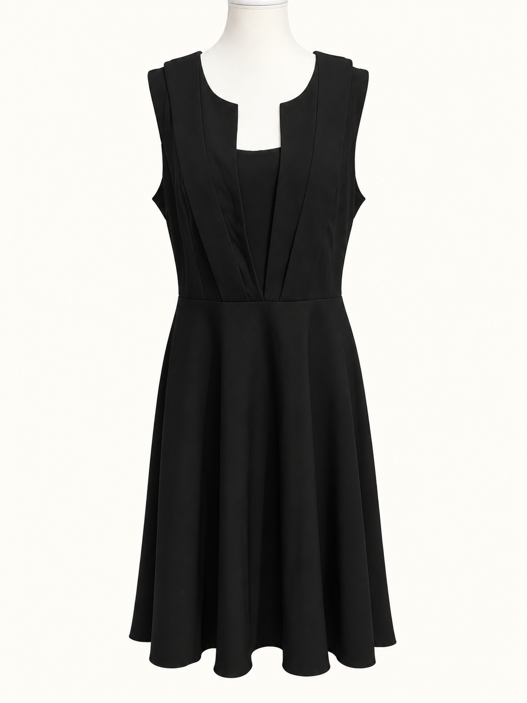 City Chic Classic Black Fit & Flare Dress – Size S/16