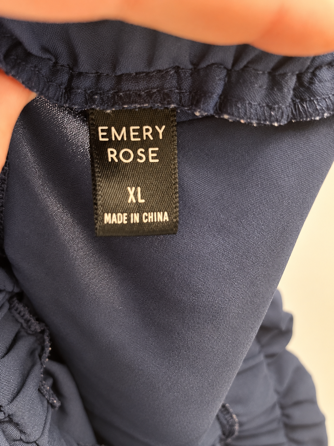 Emery Rose Navy Paperbag Waist Skirt – Size XL