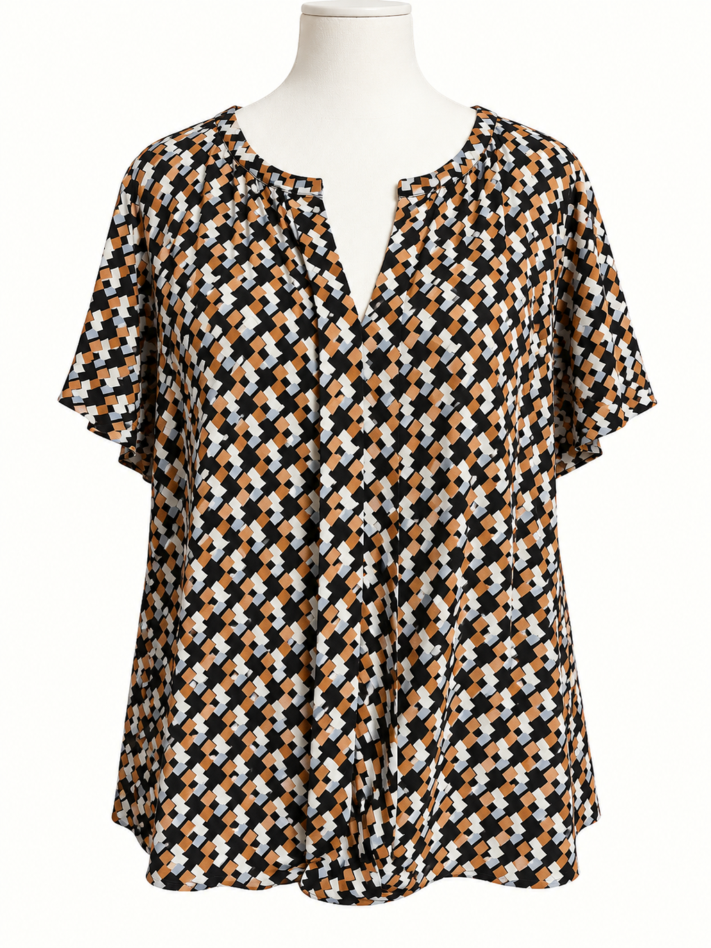 Jacqui E Cap Sleeve Top – Size 18