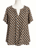 Jacqui E Cap Sleeve Top – Size 18