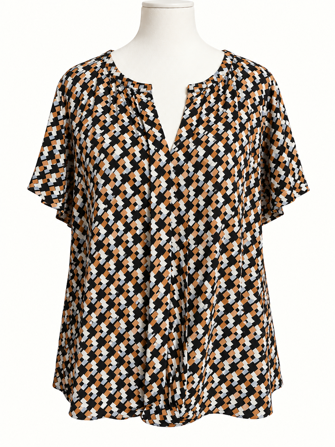 Jacqui E Cap Sleeve Top – Size 18