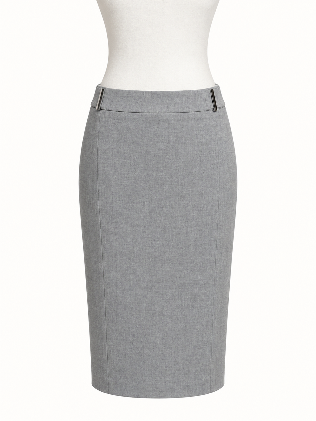 Portmans Classic Grey Tailored Pencil Skirt – Size 16 | Like New