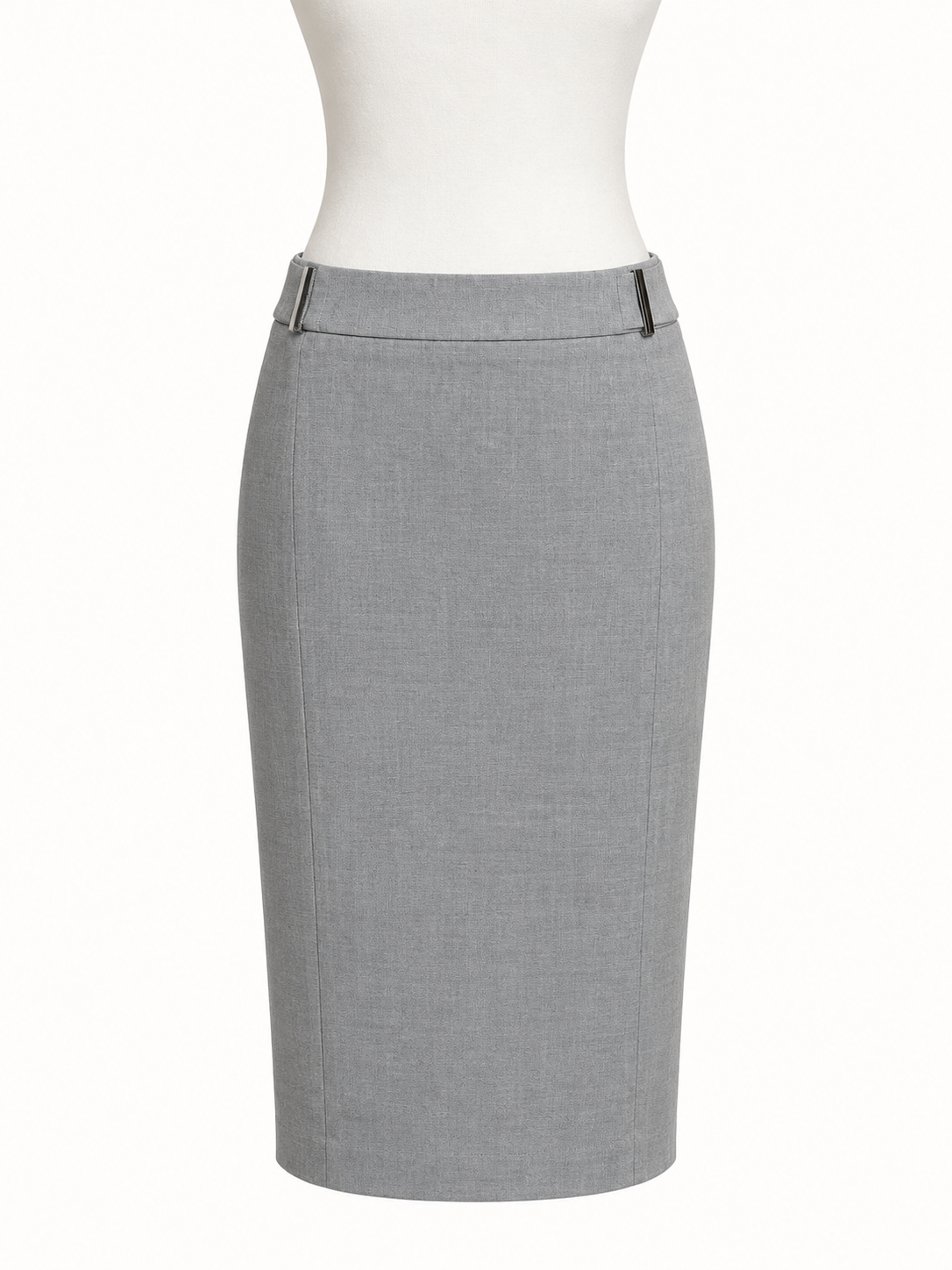 Portmans Classic Grey Tailored Pencil Skirt – Size 16 | Like New