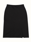 TS Taking Shape Black Stretch Pencil Skirt with Front Split – Size S/16 | Near New