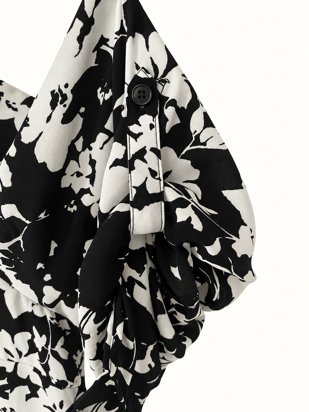 SARA Black & White Floral Shirt Dress – Size 26