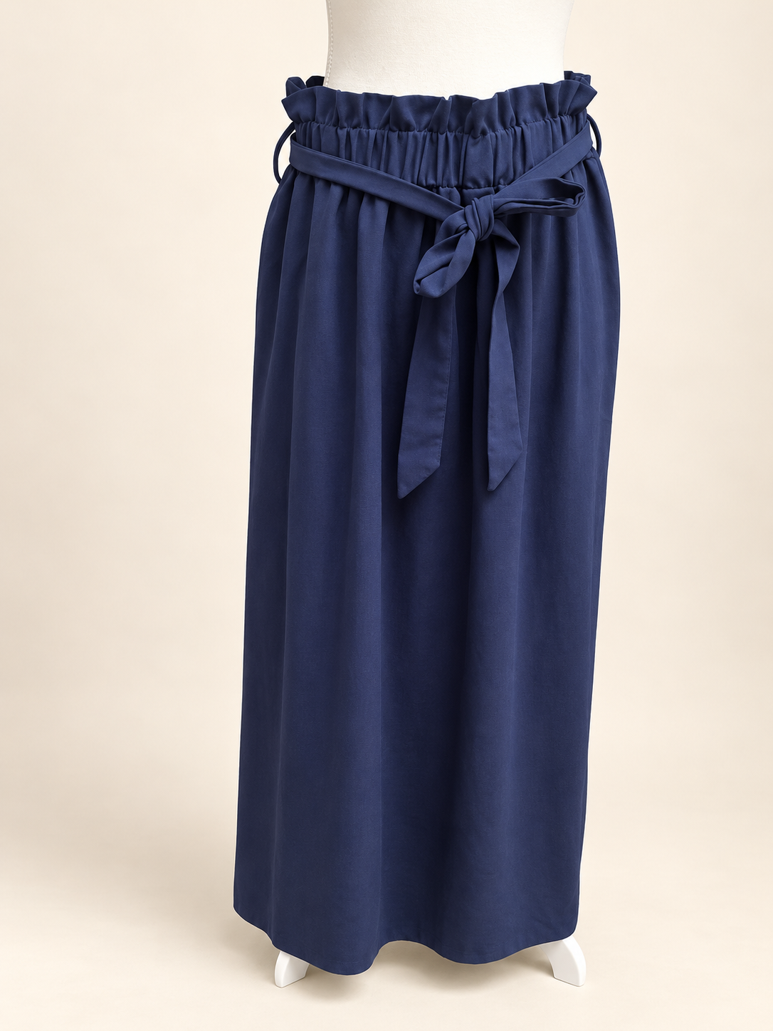 Emery Rose Navy Paperbag Waist Skirt – Size XL