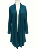 Caroline Morgan Teal Longline Waterfall Cardigan – Size 18