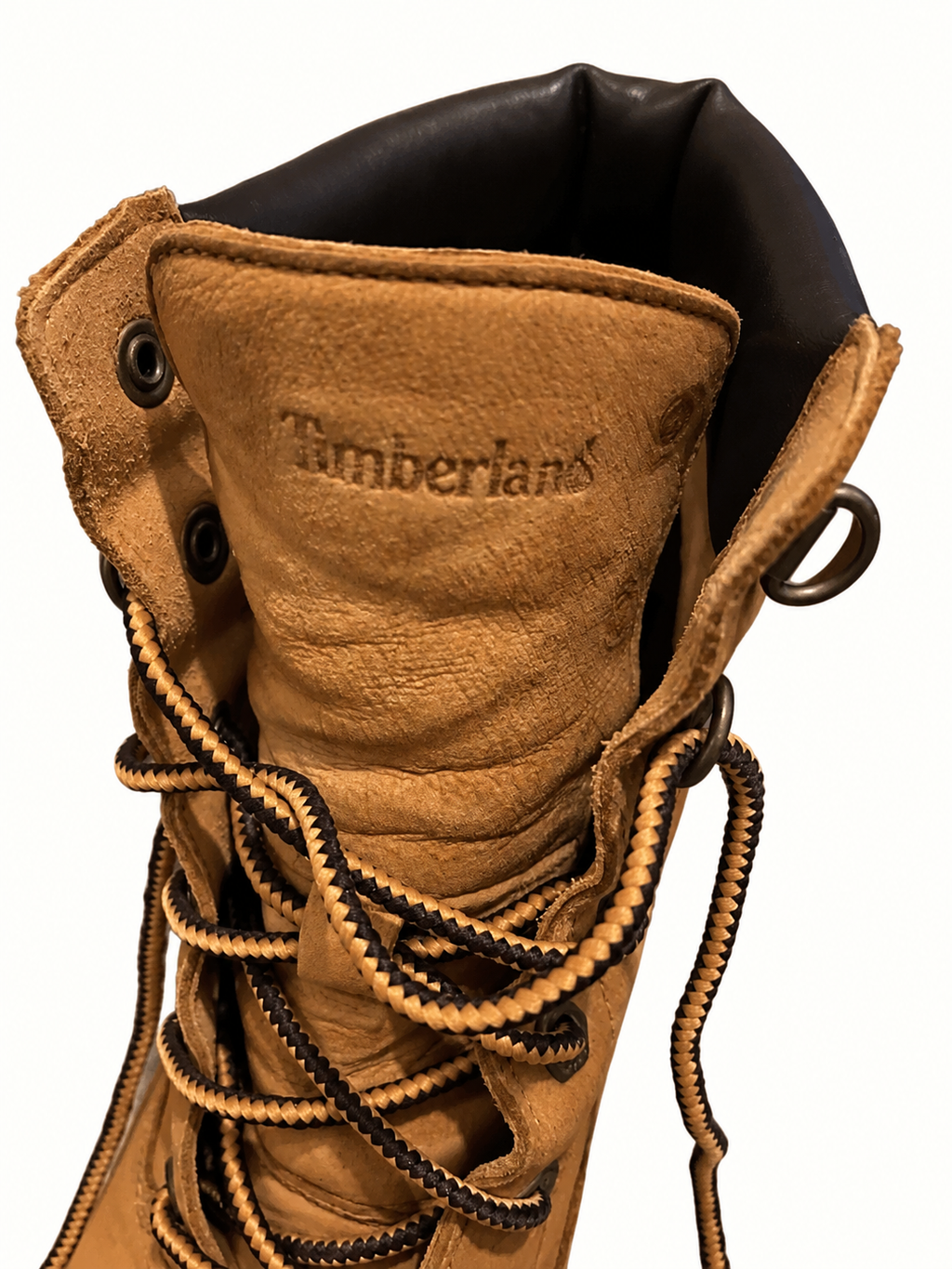 Timberland Tan Leather Lace-Up Platform Wedge Ankle Boots – Size 41.5 | Near New